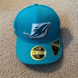 New Era Miami Dolphins fitted hat size 7 1/8